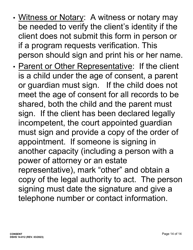 DSHS Form 14-012 Consent - Large Print - Washington, Page 14