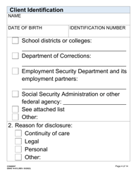 DSHS Form 14-012 Consent - Large Print - Washington, Page 4