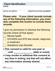 DSHS Form 14-012 Consent - Large Print - Washington, Page 6