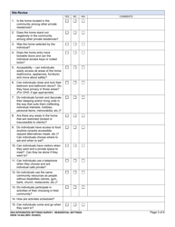 DSHS Form 16-264 Integrated Settings Survey: Residential Settings - Washington, Page 3