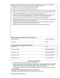 DSHS Form 18-334 Your Options for Child Support Collection While Receiving Temporary Assistance for Needy Families (TANF) - Washington (Trukese), Page 2