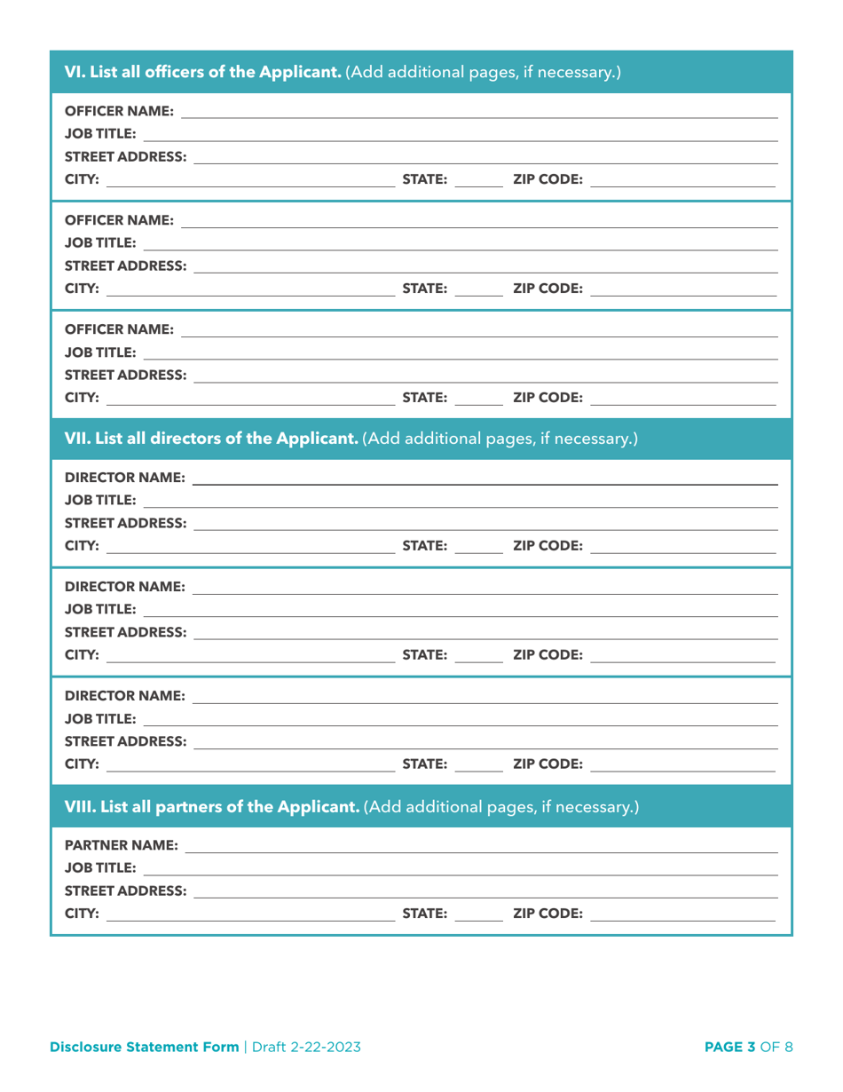 Disclosure Statement - Arkansas, Page 5
