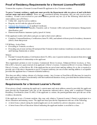 Form VL-002 Vermont Residency Certification - Vermont, Page 2