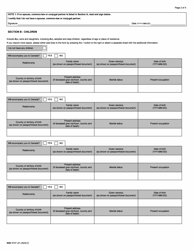 Form IMM5707 Family Information - Visitors, Students and Workers - Canada, Page 2