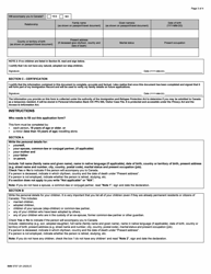 Form IMM5707 Family Information - Visitors, Students and Workers - Canada, Page 3