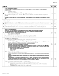 Form IMM5690 Document Checklist - Provincial Nominee Program and Quebec Skilled Workers - Canada, Page 3
