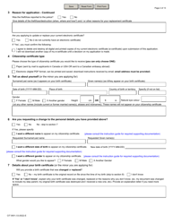 Form CIT0001 Application for Citizenship Certificate for Adults and Minors (Proof of Citizenship) Under Section 3 of the Citizenship Act - Canada, Page 2