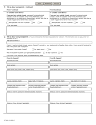 Form CIT0001 Application for Citizenship Certificate for Adults and Minors (Proof of Citizenship) Under Section 3 of the Citizenship Act - Canada, Page 5