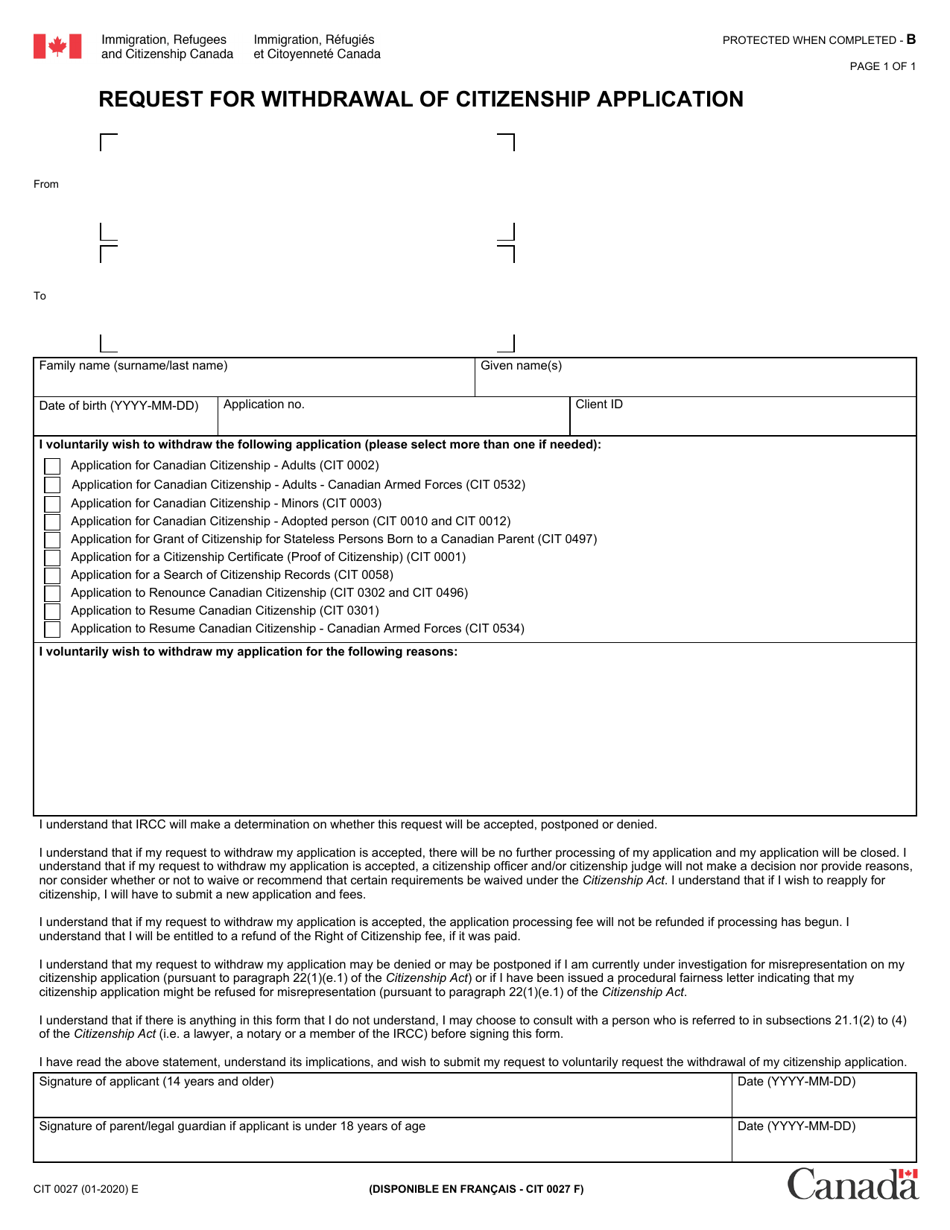 Form Cit Download Fillable Pdf Or Fill Online Request For