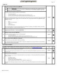 Form IMM0123 Document Checklist - Subsequent Temporary Public Policy to Continue to Facilitate Access to Permanent Resident Status for out-Of-Status Construction Workers in the Greater Toronto Area (Gta) - Canada, Page 2