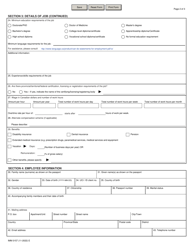 Form IMM0157 Offer of Employment to a Foreign National Atlantic Immigration Program - Canada, Page 2
