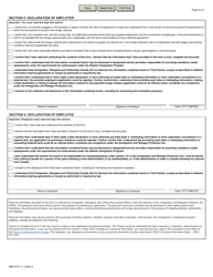 Form IMM0157 Offer of Employment to a Foreign National Atlantic Immigration Program - Canada, Page 3