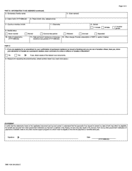 Form IMM1436 Application to Amend the Record of Landing, Confirmation of Permanent Resident or Valid Temporary Resident Documents - Canada, Page 2