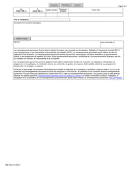 Forme IMM5910 Agenda 19B Gardiens D&#039;enfants En Milieu Familial Ou Aides Familiaux a Domicile (Experience De Travail) - Canada (French), Page 2