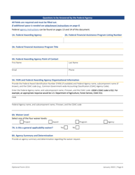 Form OF-2211 Build America Buy America Waiver Request Data Collection, Page 6