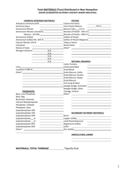 Semi-annual Commercial Fertilizer Tonnage Report Form - New Hampshire, Page 2