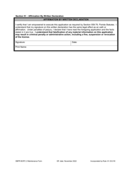 Form DBPR BOPC2 Maintenance Form - Florida, Page 3