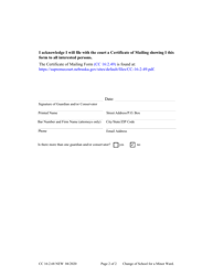 Form CC16:2.68 Change of School for a Minor Ward - Nebraska, Page 2