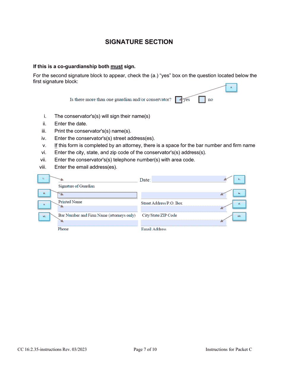Instructions for Form CC16:2.35 Packet C - Nebraska, Page 7