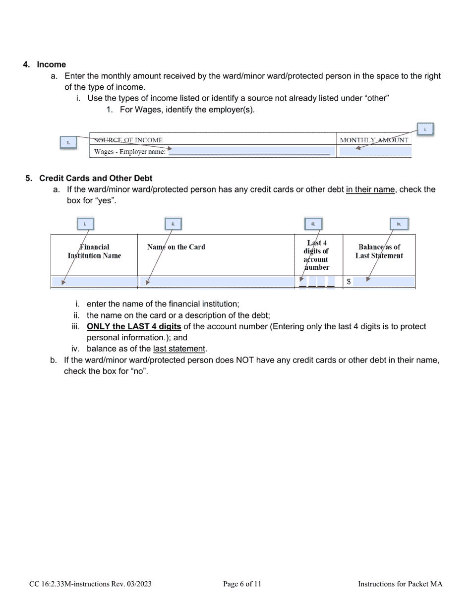 Instructions for Form 16:2.33M Packet Ma - Nebraska, Page 6