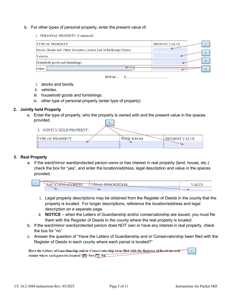 Instructions for Form CC16:2.36M Packet Md - Nebraska, Page 5