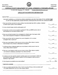 Pet Grooming Business Registration Application - Suffolk County, New York, Page 3