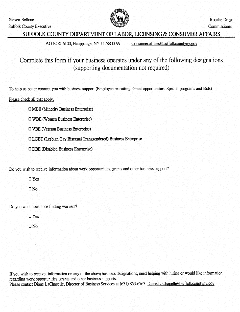 Pet Grooming Business Registration Application - Suffolk County, New York, Page 5