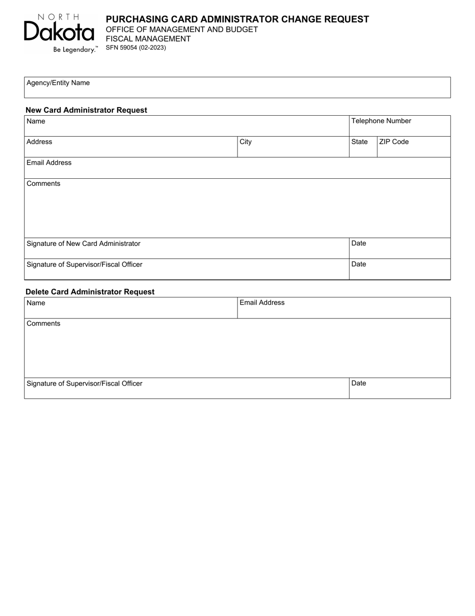 Form Sfn Download Fillable Pdf Or Fill Online Purchasing Card