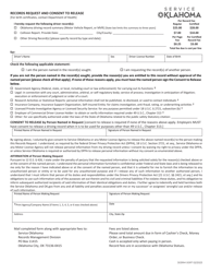 Form 303RM 0097 Records Request and Consent to Release - Oklahoma, Page 2
