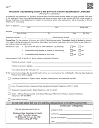 Form 742-A Oklahoma City Bombing Victims and Survivors License Plate Application - Oklahoma, Page 2