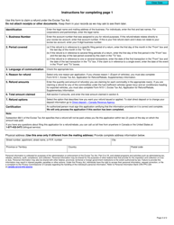 Form N15 Excise Tax Act - Application for Refund/Rebate - Canada, Page 2
