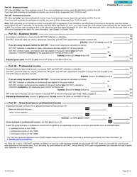 Form T2125 Statement of Business or Professional Activities - Canada, Page 2