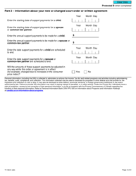 Form T1158 Registration of Family Support Payments - Canada, Page 2