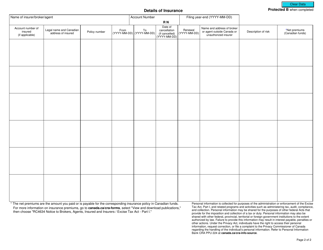 Form B241 Excise Tax Return - Broker - Canada, Page 2