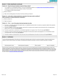 Form RC521 Declaration of Tax Residence for Entities - Part Xix of the Income Tax Act - Canada, Page 2