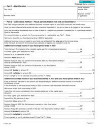 Form T1139 Reconciliation of Business Income for Tax Purposes - Canada, Page 2