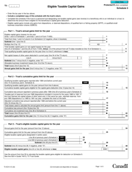 Document preview: Form T3 Schedule 3 Eligible Taxable Capital Gains - Canada