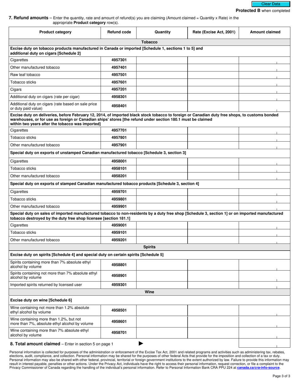 Form B256 Download Fillable PDF or Fill Online Excise Act, 2001 ...