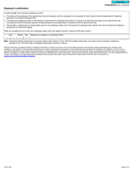 Form TD4 Declaration of Exemption - Employment at a Special Work Site - Canada, Page 2