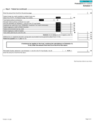 Form T3 Schedule 11 Federal Income Tax - Canada, Page 2