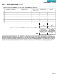 Form GST386 Rebate Application for Conventions - Canada, Page 4