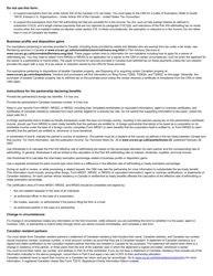 Form NR302 Declaration of Eligibility for Benefits (Reduced Tax) Under a Tax Treaty for a Partnership With Non-resident Partners - Canada, Page 2