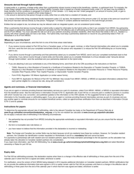 Form NR302 Declaration of Eligibility for Benefits (Reduced Tax) Under a Tax Treaty for a Partnership With Non-resident Partners - Canada, Page 3