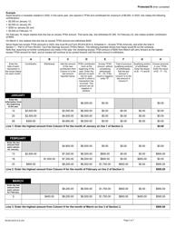 Form RC243 Schedule A Excess Tfsa Amounts - Canada, Page 2