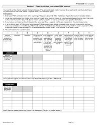 Form RC243 Schedule A Excess Tfsa Amounts - Canada, Page 3