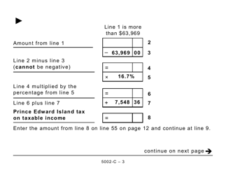 Form 5002-C (PE428) Prince Edward Island Tax and Credits (Large Print) - Canada, Page 3