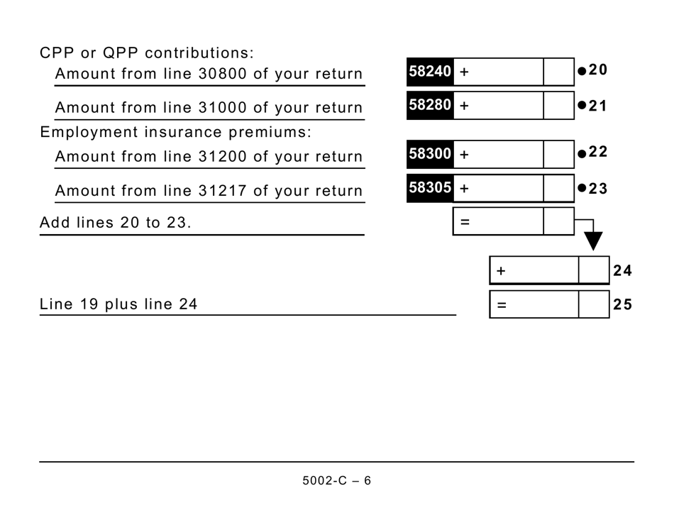 Form 5002-C (PE428) Prince Edward Island Tax and Credits (Large Print) - Canada, Page 6