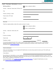 Form L500 Luxury Tax Registration Application - Canada, Page 2