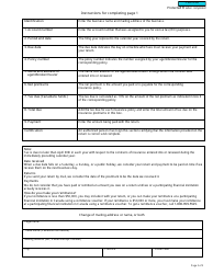 Form B243 Excise Tax Return - Insured - Canada, Page 2