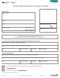 Form T2046 Tax Return Where Registration of a Charity Is Revoked - Canada